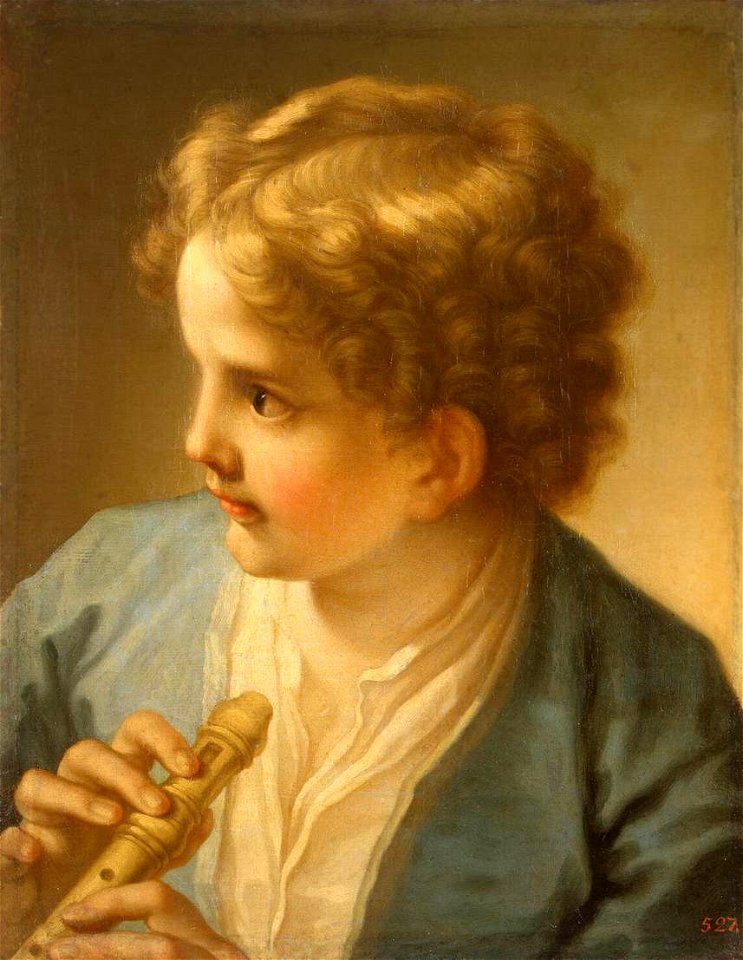Benedetto Luti - Boy with a Flute - WGA13780