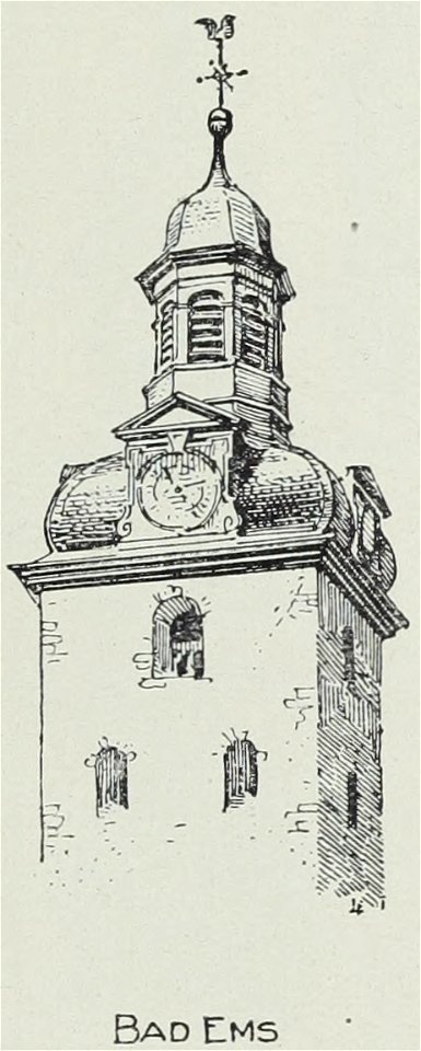 Luthmer VI-164d-Turmstudien 6 Mehrgeschossige welsche Hauben-Bad Ems
