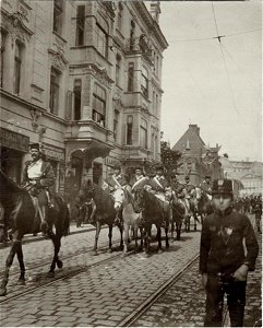 Lwów, ul.Czarnieckiego, defilada