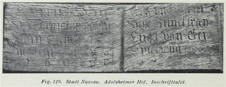 Luthmer VI-119-Stadt Nassau Adolzheimer Hof Inschrifttafel