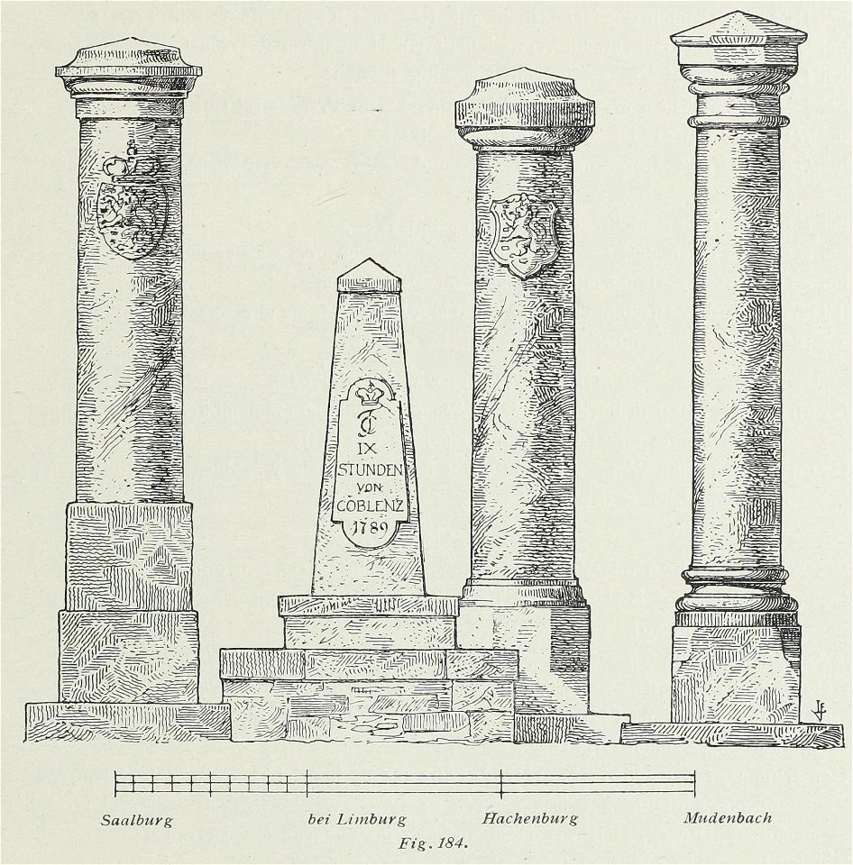 Luthmer VI-184-Grenz- und Meilensteine