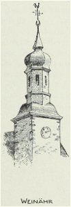 Luthmer VI-166f-Turmstudien 8 spätere Dachreiter-Formen-Weinähr