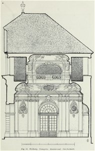 Luthmer VI-034-Weilburg Orangerie Sommersaal Durchschnitt