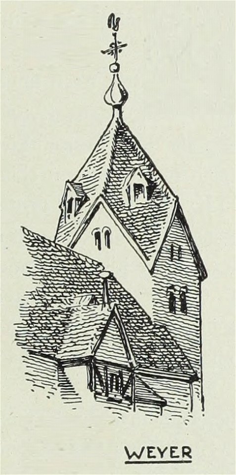 Luthmer VI-160d-Turmstudien 2 Romanische Türme mit Rautendach Türme mit freien Giebeln-Weyer