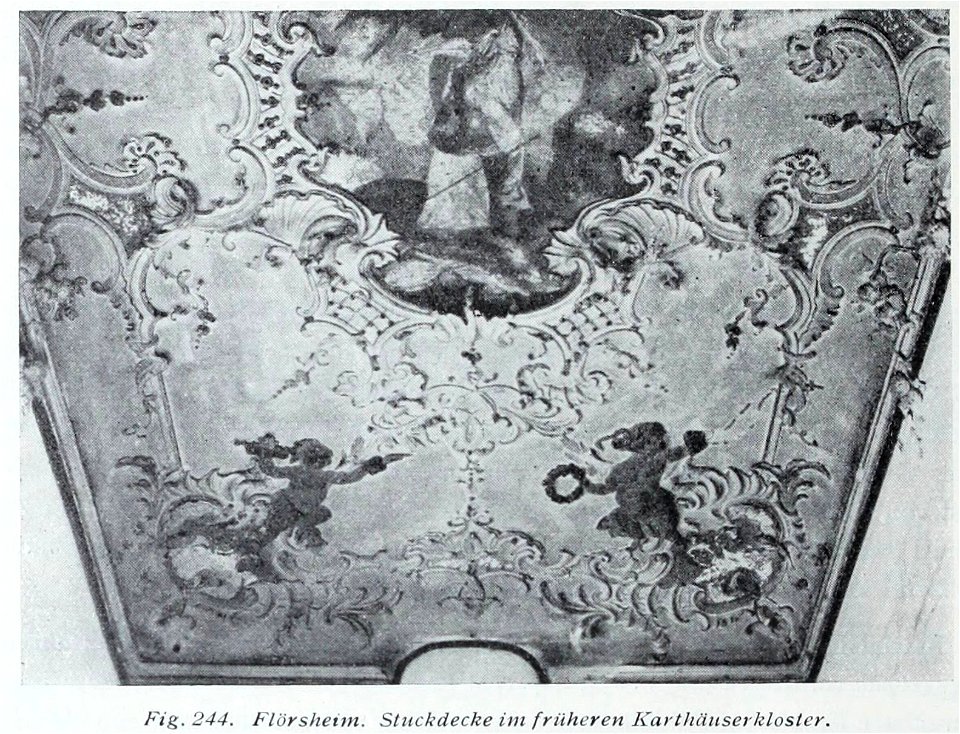 Luthmer V - 244 - Flörsheim Stuckdecke im früheren Karthäuserkloster