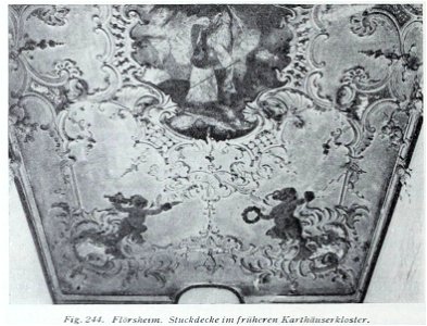 Luthmer V - 244 - Flörsheim Stuckdecke im früheren Karthäuserkloster