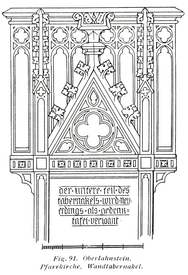 Luthmer V - 91 - Oberlahnstein Pfarrkirche Wandtabernakel