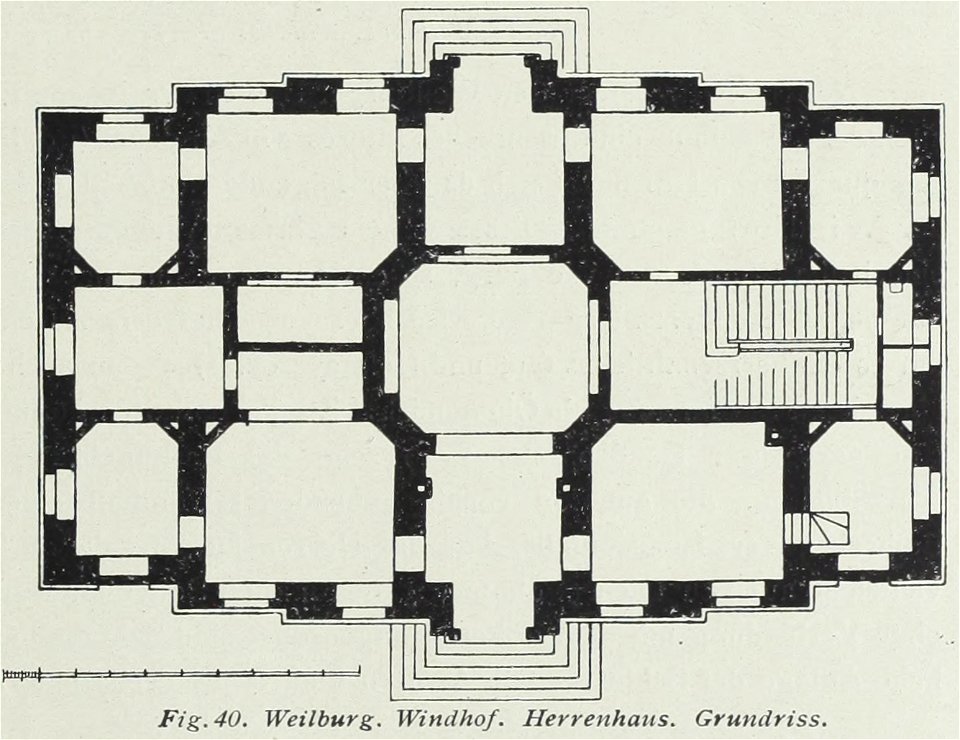 Luthmer VI-040-Weilburg Windhof Herrenhaus Grundriss