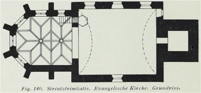 Luthmer VI-140-Strintztrinitatis evangelische Kirche Grundriss