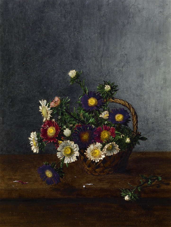 Léon Bonvin - Basket of Asters - Walters 371508 (2)