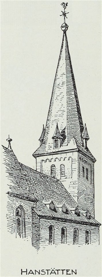 Luthmer VI-162d-Turmstudien 4 Türme mit schlanker Spitze belebt durch Gaupen-Hanstätten