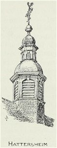 Luthmer VI-166c-Turmstudien 8 spätere Dachreiter-Formen-Hattersheim