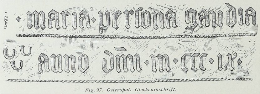 Luthmer VI-097-Osterspai Glockeninschrift