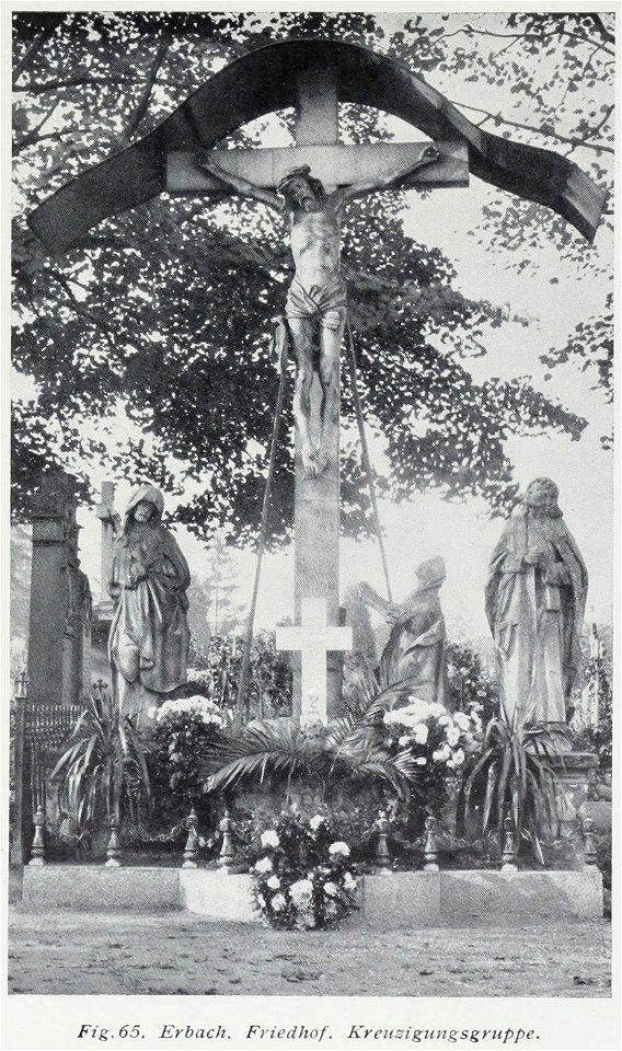 Luthmer VI-065-Erbach Friedhof Kreuzigungsgruppe