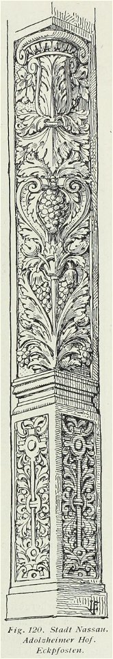 Luthmer VI-120-Stadt Nassau Adolzheimer Hof Eckpfosten