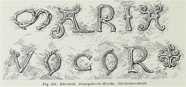 Luthmer VI-128-Bärstadt evangelische Kirche Glockeninschrift