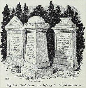Luthmer VI-168-Grabsteine vom Anfang des 19 Jahrhunderts