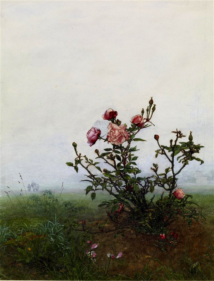 Léon Bonvin - The Rosebush - Walters 371516 (2)