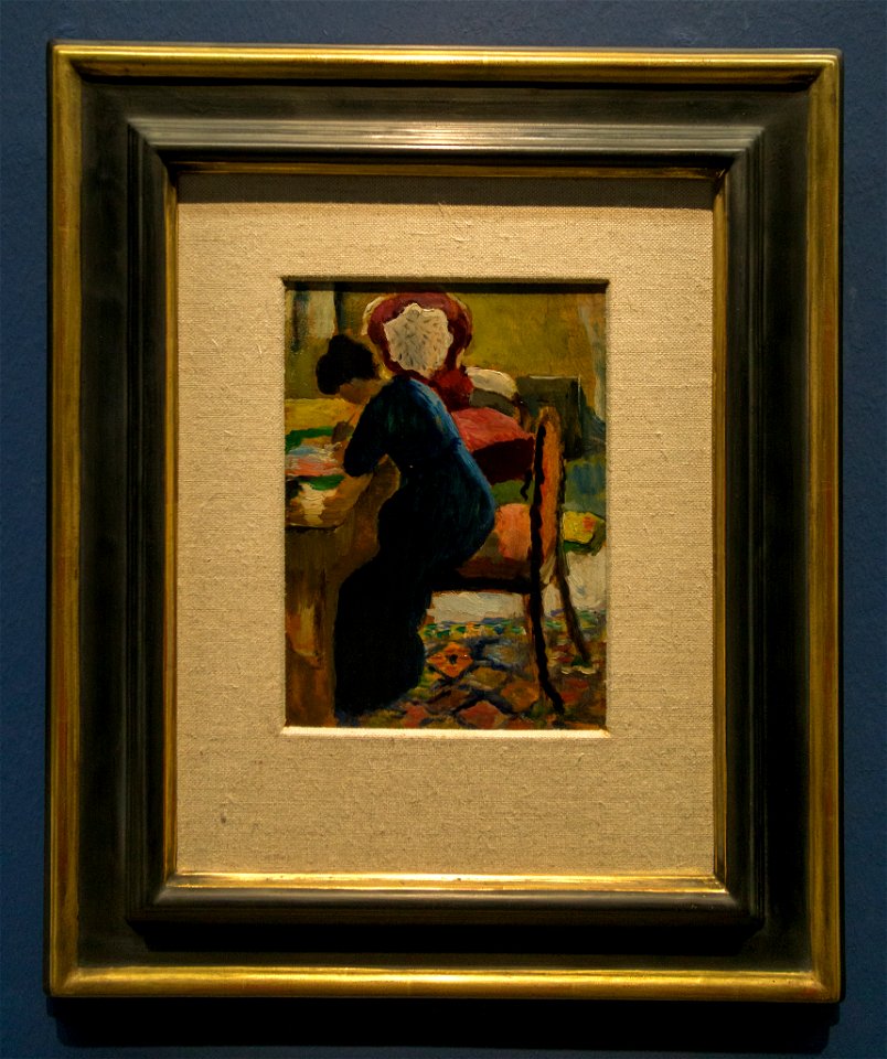 LWL Museum für Kunst und Kultur-Macke-Elisabeth am Schreibtisch DSC5729