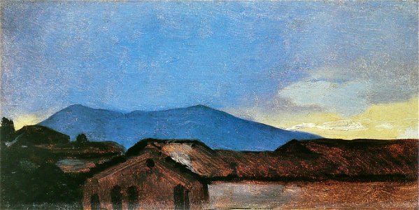 Léon Cogniet - Toits et collines