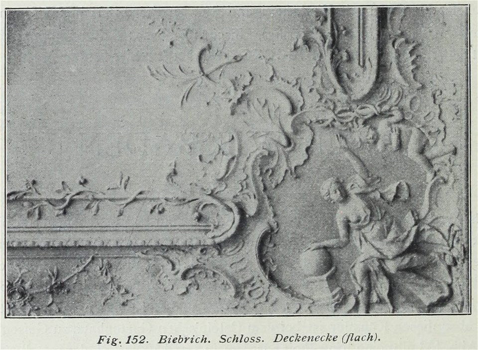 Luthmer VI-152-Biebrich Schloss Deckenecke (flach)
