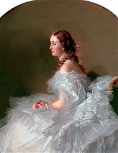Lydia Schabelsky, Baroness Staël von Holstein, by Franz Xaver Winterhalter