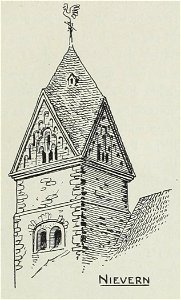 Luthmer VI-160a-Turmstudien 2 Romanische Türme mit Rautendach Türme mit freien Giebeln-Nievern