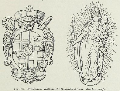 Luthmer VI-156-Wiesbaden katholische Bonifatiuskirche Glockenreliefs
