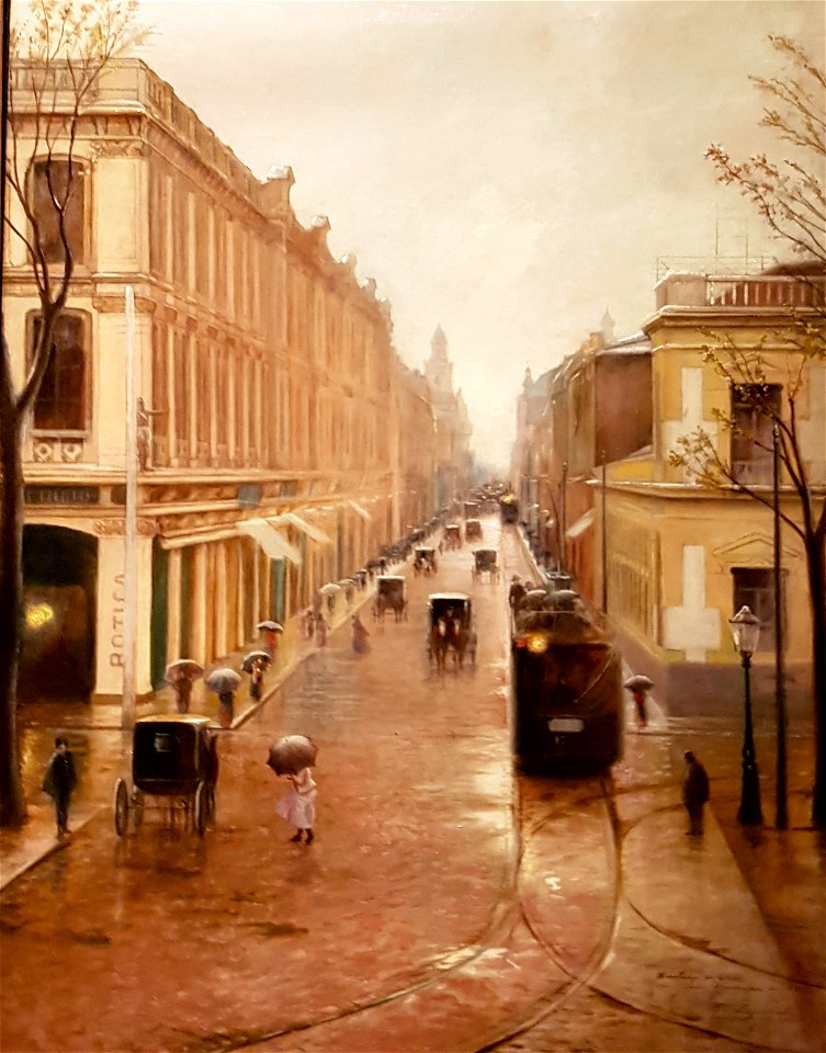 Lynch, Enrique - Calle Ahumada en 1902 MNBA fRF02.2 -sin marco