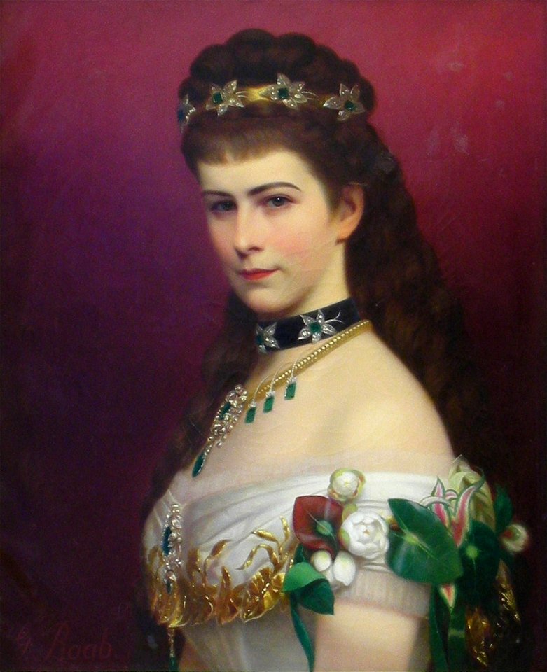 Lwowska Galeria Sztuki - Georg Raab - Portrait of the Empress Elizabeth - Crop