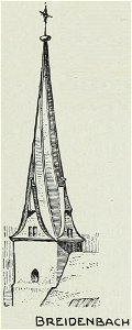 Luthmer VI-160h-Turmstudien 2 Romanische Türme mit Rautendach Türme mit freien Giebeln-Breidenbach