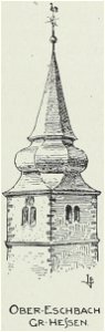 Luthmer VI-166g-Turmstudien 8 spätere Dachreiter-Formen-Ober-Eschbach Gr Hessen