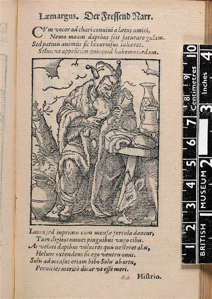 Læmargus. Der Fressend Narr. (The Gluttonous Fool) (BM 1904,0206.103.110)