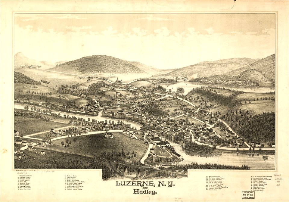 Luzerne, N.Y. and Hadley. LOC 75694792