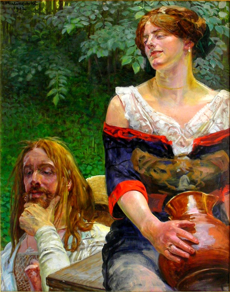 Lwowska Galeria Sztuki - Jacek Malczewski - Christ and the Samaritian Woman