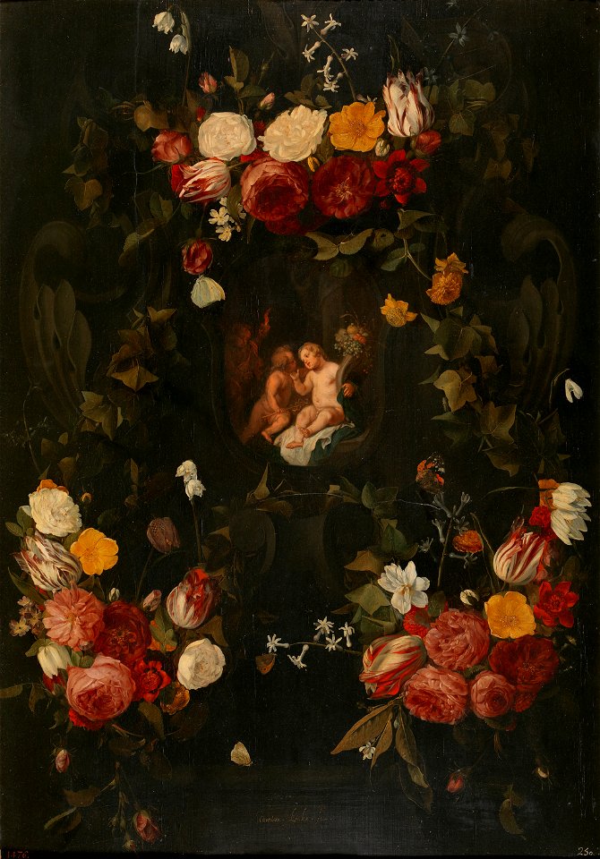 Carstian luikx-guirnalda con tres amores-prado