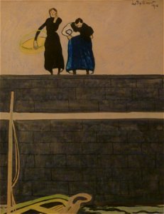 Léon Spilliaert (1910) - Vissersvrouwen op de kaai 002 (2)