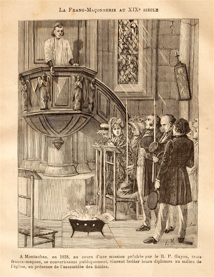 Léo Taxil-Mystères de la Franc-Maçonnerie-gravure 104
