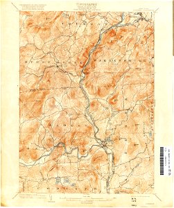 Luzerne New York USGS topo map 1900