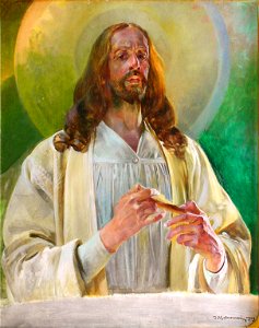 Lwowska Galeria Sztuki - Jacek Malczewski - Christ in Emmaus