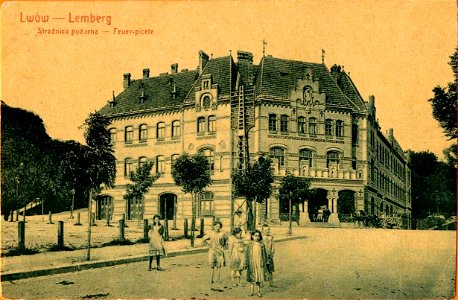 Lwów - Lemberg. Strażnica pożarna