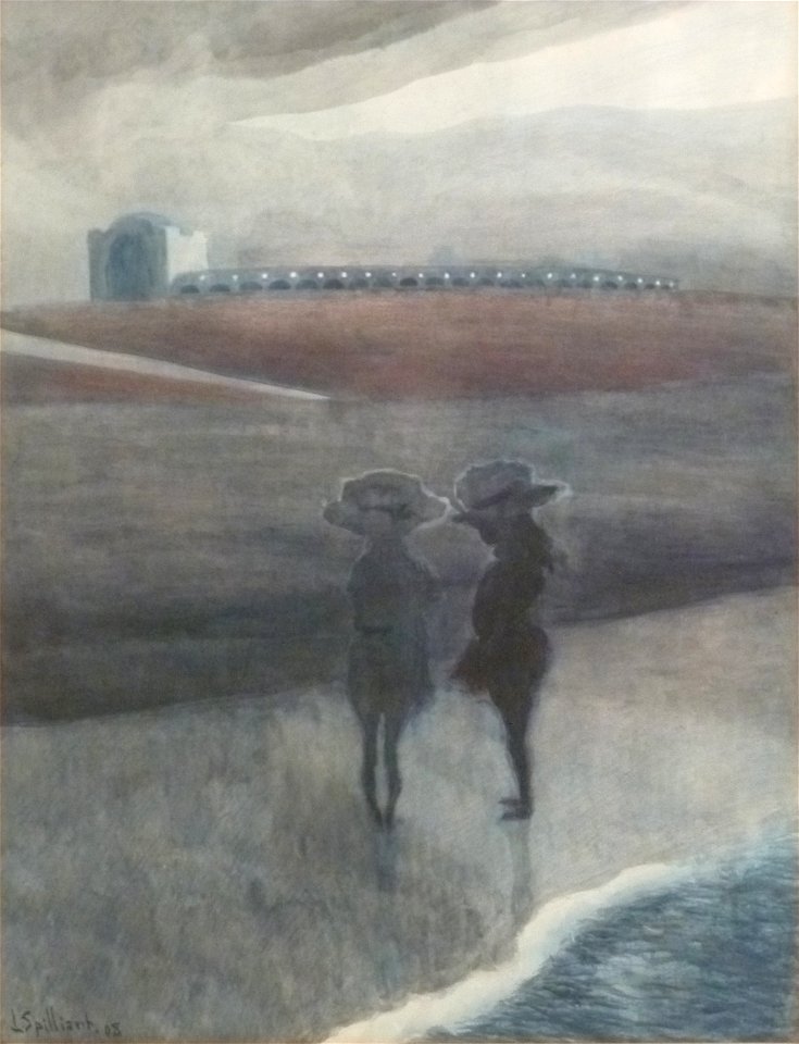 Léon Spilliaert (1908) - Meisjes op het strand, Royal Palace Hotel