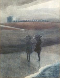 Léon Spilliaert (1908) - Meisjes op het strand, Royal Palace Hotel