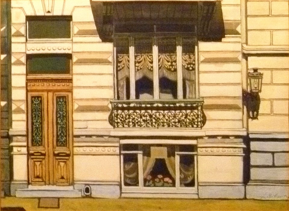 Léon Spilliaert(1929) - Huis in de Peter Benoitstraat te Oostende