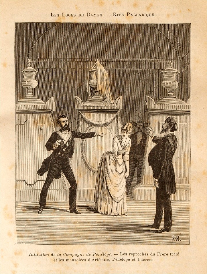 Léo Taxil-Mystères de la Franc-Maçonnerie-gravure 64