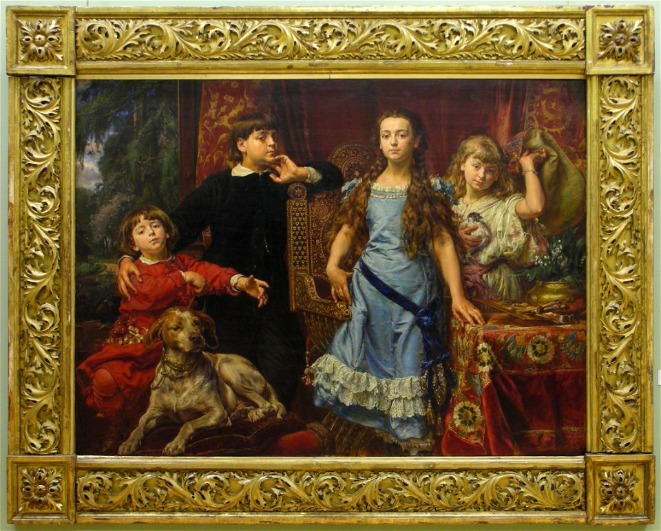 Lwowska Galeria Sztuki - Jan Alojzy Matejko - Portrait of the Artist's Children
