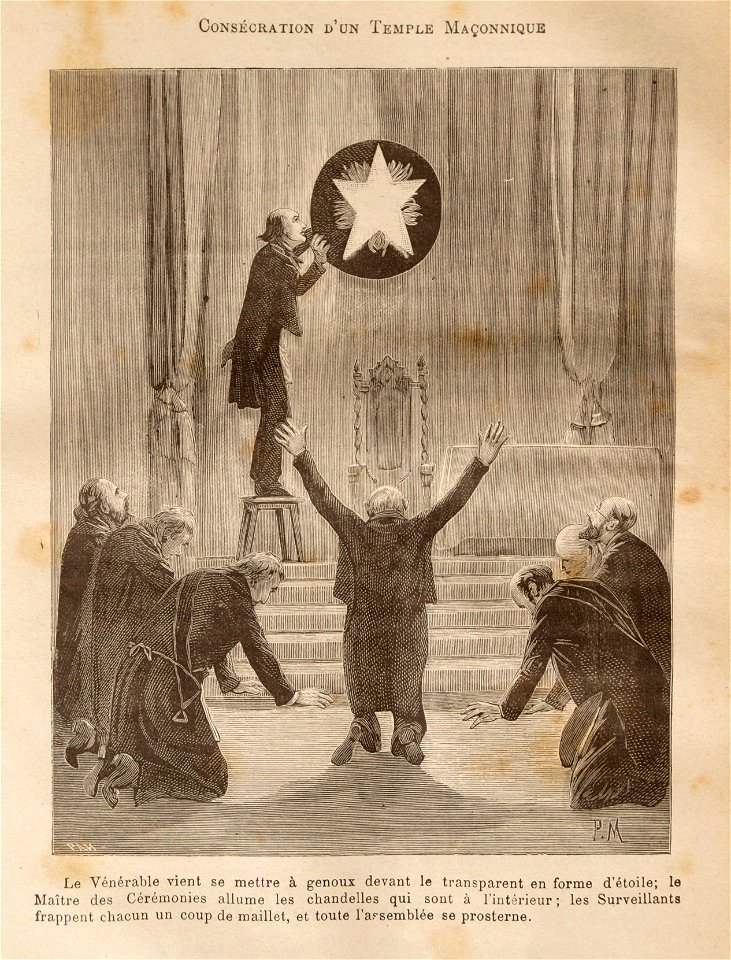 Léo Taxil-Mystères de la Franc-Maçonnerie-gravure 86