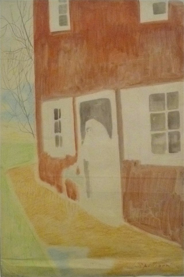 Léon Spilliaert (1917-1918) Mariken voor haar deur