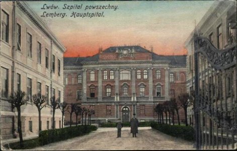 Lwów. Szpital powszechny - Lemberg. Hauptspital