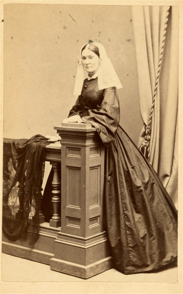 Lydia Jackson Emerson by Black & Case, 1866, albumen silver print, from the National Portrait Gallery - NPG-S NPG 78 5Emerson-000001